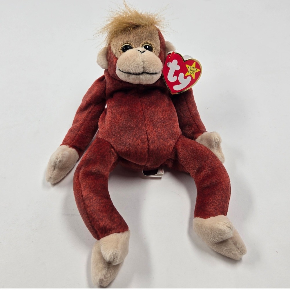 Ty Beanie Baby Schweetheart the Orangutan Red Monkey Plush 1999 with Tags